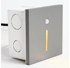 Emithor 70428 - Lampada LED per scale con sensore LINE LED/1W/230V 4000K grigio
