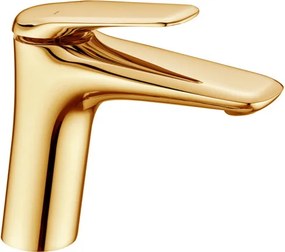 Rubinetto Miscelatore Lavabo Bagno Ottone Oro