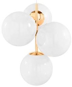 Tom Dixon - Globe Lampadario Mini Opal/Gold Tom Dixon