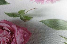 Quadro su tela – Natura morta delicata di fiori