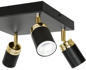 Faretto RENO 4xGU10/8W/230V nero/oro