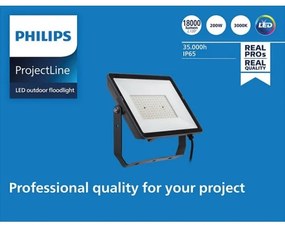 Philips - Proiettore LED da esterno PROJECTLINE LED/200W/230V IP65 3000K