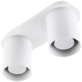 Plafoniera CREEP 2xGU10/25W/230V bianca