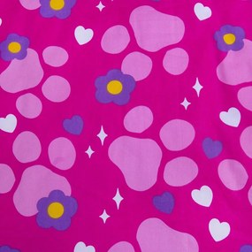 Set copripiumino e federa da bambini rosa in cotone per culla 100x135 cm Paw Patrol "Pawsome friendships grow" – Jerry Fabrics