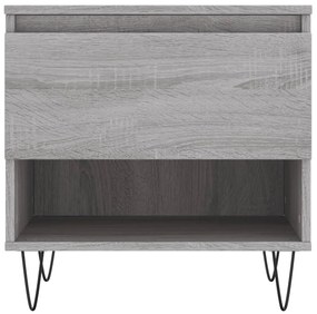 Tavolino da salotto grigio sonoma 50x46x50 cm legno multistrato