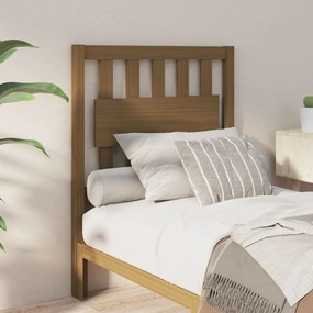 Testiera Per Letto Ambra 80,5x4x100cm İn Legno Massello Di Pino /