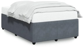 Giroletto Senza Materasso Grigio Scuro 120x190 Cm Velluto /
