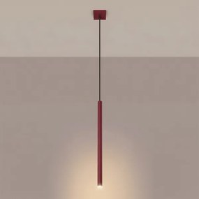 Sollux SL.2121 - Lampadario sospeso PASTELO su cavo 1xG9/8W/230V rosso