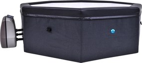 Vasca Idromassaggio da Esterno Semirigida Riscaldata 4+2 Posti Ø193x73 cm NetSpa Octopus Grigio Scuro...