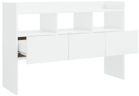 Credenza bianca lucido 105x30x70 cm in truciolato