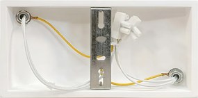 Applique da Parete 2xG9 a Clessidra in Gesso Pitturabile