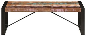 Tavolino da caffè in legno massello recuperato 120x60x40 cm