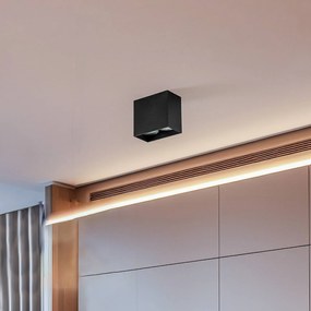 Faretto Gap in forma angolare, 2 luci nero Nowodvorski Lighting, dimmerabile, Nero, Soggiorno / Sala da pranzo, Alluminio, Moderno, Faretto