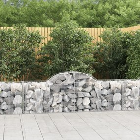 Cesti Gabbioni Ad Arco 8 Pz 200x50x60/80 Cm Ferro Zincato /