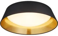 Plafoniera Led Interno 18W Paralume Nero 45 cm Ponts GD Trio