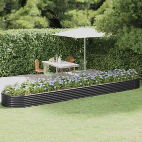 Letto Da Giardino İn Acciaio A Polvere 507x100x36 Cm Antracite /