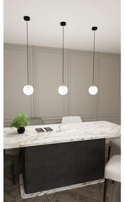 Lampadario a sospensione con filo ROYAL 1xE14/10W/230V diametro 14 cm nero