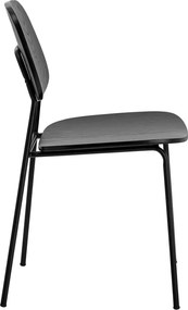 Sedia da pranzo nera Monza - Bloomingville