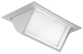 Incasso led lybra in alluminio e policarbonato bianco cob 38w 4400l...