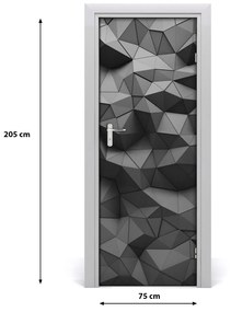 Adesivo per porta interna Astrazioni 3D 75x205 cm