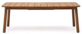 Kave Home - Tavolo allungabile da esterno Turqueta in legno massiccio di teak 220 (294) x 100 cm FSC 1