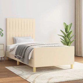 Giroletto Senza Materasso Crema 100x200 Cm İn Tessuto /