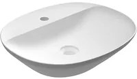 Lavabo ovale da appoggio 50x42cm - Bianco