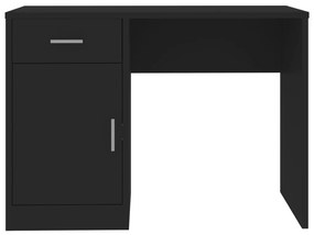 Scrivania cassetto nero 100x40x73cm legno multistrato