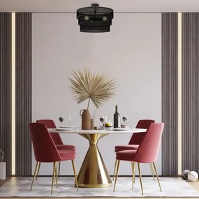 Lampadario a plafone GLUM 3xE27/60W/230V nero