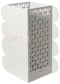 Porta ombrelli piper bianco marmo in ferro 34x21x55hcm