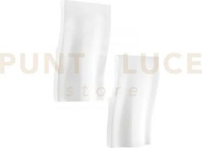 Applique a parete soul bianca 1 luce attacco e14 15,5x7x27cm in ges...