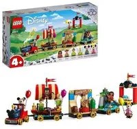 LEGO DISNEY TRENO DELLE CELEBRAZIONI 100 ANNIVERSARIO CON 3 CARRI E 6 MINIFIGURE