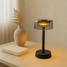 Brilliant - Lampada da tavolo ricaricabile a LED dimmerabile con sensore touch RAZOR LED/2,5W/5V 2700K IP44 nero