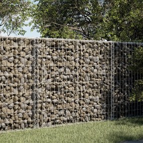 Cesto Gabbione Con Copertura 100x50x100 Cm İn Ferro Zincato /