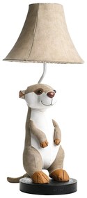 Lampada da tavolo per bambini suricato beige - Eddie