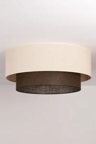 Brilagi - Plafoniera LED BOHO STYLE 3xE27/15W/230V Ø 60 cm crema/marrone