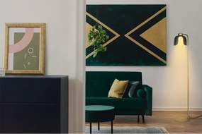 Osram - Lampada da terra DECOR COROLLE 1xE27/15W/230V nero/oro