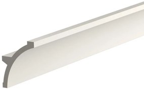 Cornice Pitturabile Stondata XL per parete per Strisce LED - 2m Selezionare la lunghezza 2 Metri