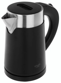 Bollitore elettrico 0,6 L nero acciaio inox