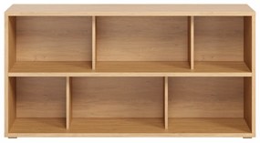 Libreria bassa finitura legno chiaro rovere L140 cm EPURE