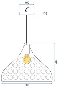 Lampada da soffitto rispecchiata Silver APP272-1CP