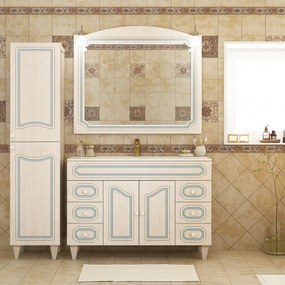 Mobile bagno da terra con lavabo L 120 x H 83 x P 49 cm decape' per vasca centrale Caravaggio