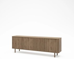 Mobile TV di colore naturale con effetto rovere 180x60,5x35 cm Salma – Marckeric