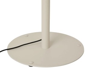 Lampada da terra moderna da esterno beige con paralume bianco IP44 - Big Virginia