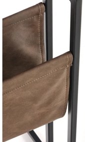 Tavolino COMPACT 65x47 cm nero/marrone