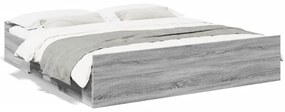 Giroletto cassetti grigio sonoma 200x200 cm legno multistrato
