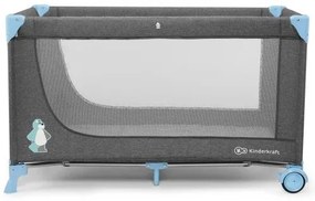 KINDERKRAFT - Lettino da viaggio JOY grigio-blu