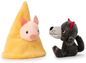 Lilliputiens - Le case del lupo e i 3 porcellini in tessuto