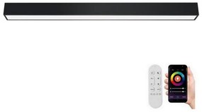 Immax NEO 07256L - Luce LED dimmerabile LUNGO 38W/230V Wi-Fi Tuya nero + +TC