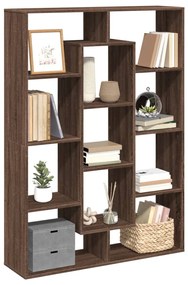 Libreria rovere marrone 102x29x143 cm in legno multistrato